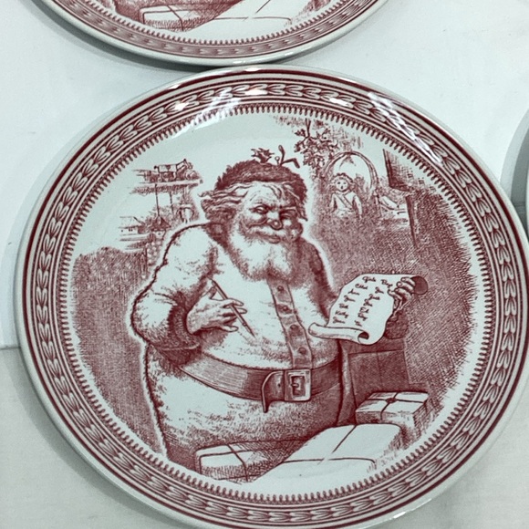 Spode Saint Nick Plates X Williams Sonoma NWOB Lot of 2 - Picture 2 of 8